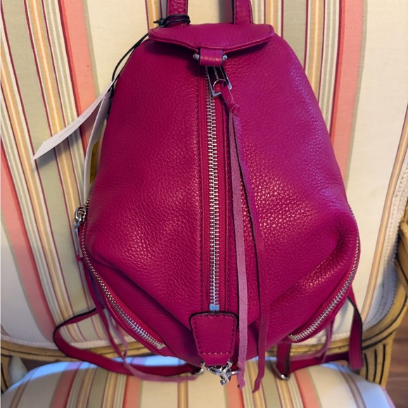 Rebecca Minkoff Always On Mini Backpack Fuchsia NWT - Picture 4 of 8